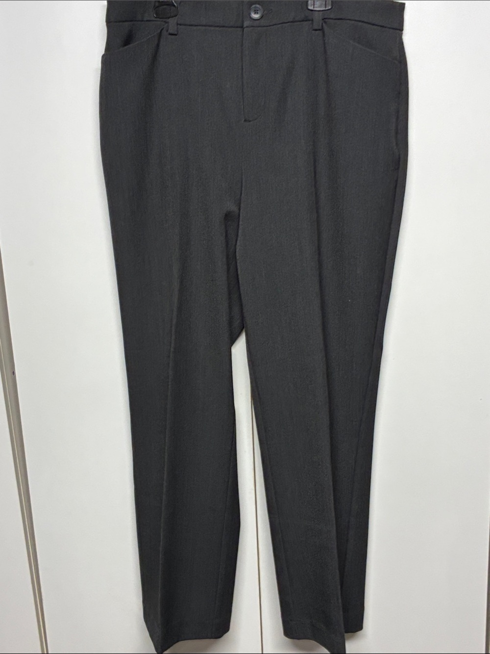 Women’s Charcoal Gray Dress Pants - Classic Slim Fit 10P